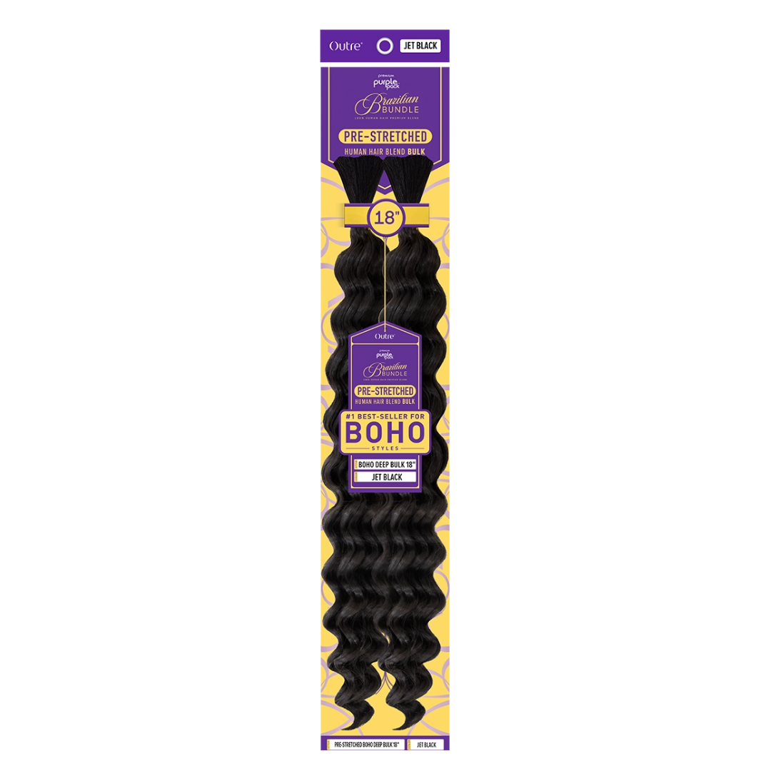 OUTRE Purple Pack Brazilian Boho Deep Bulk - 18"