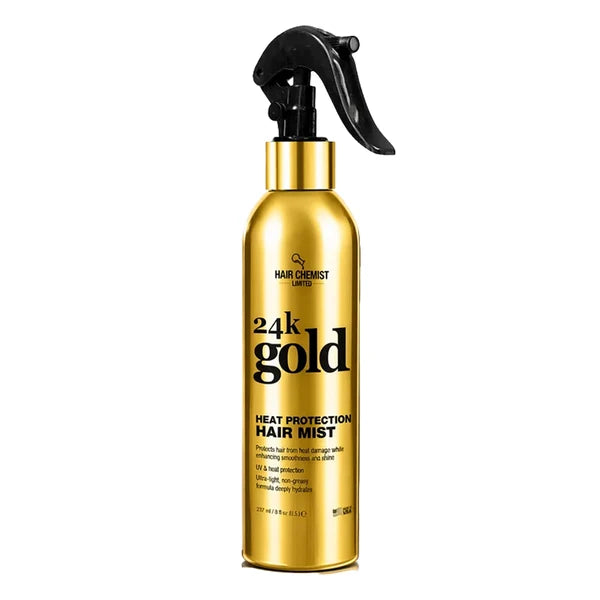 HAIR CHEMIST LIMITED 24k Gold Heat Protection Mist (8 oz)