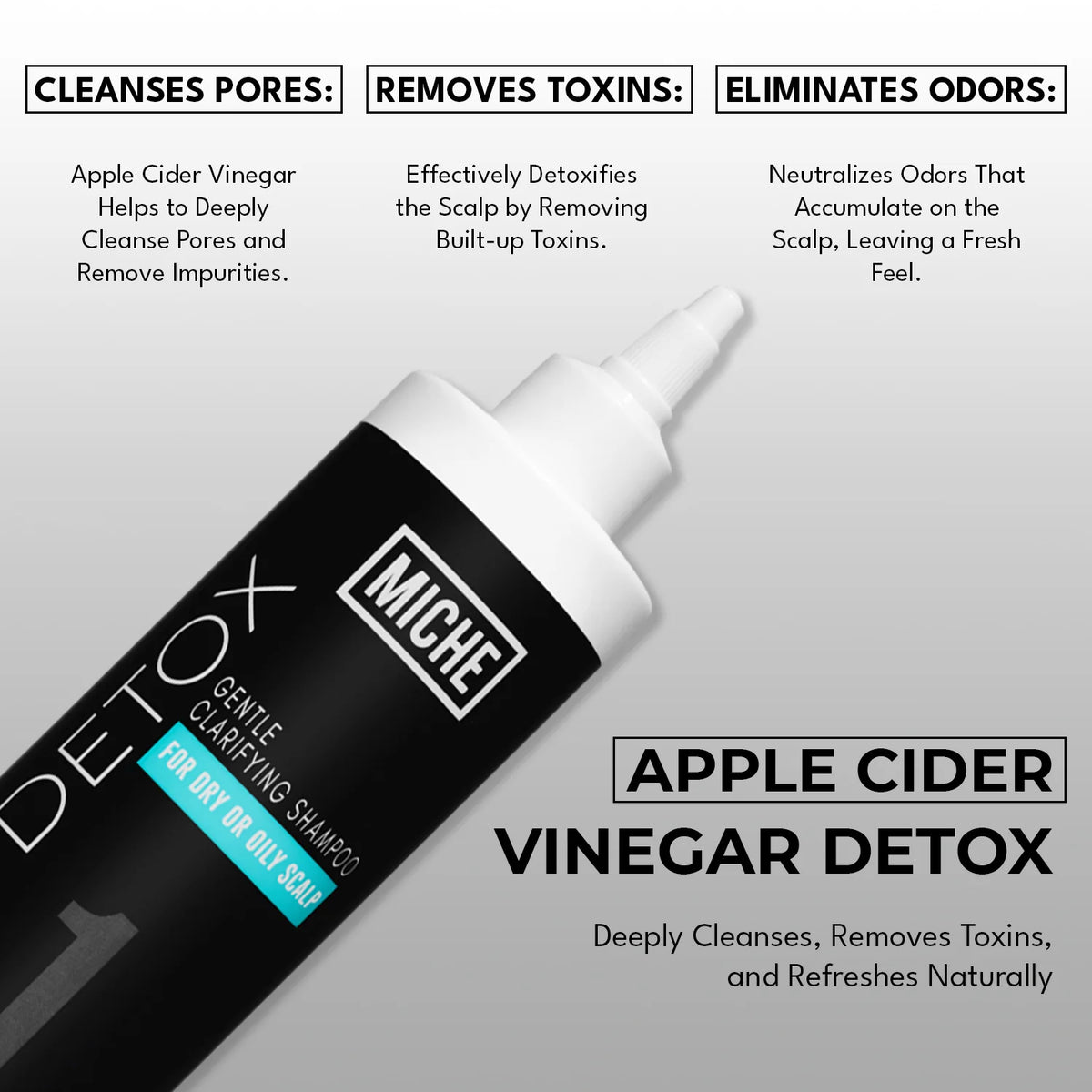 MICHE DETOX Gentle Clarifying Shampoo – 8 fl oz