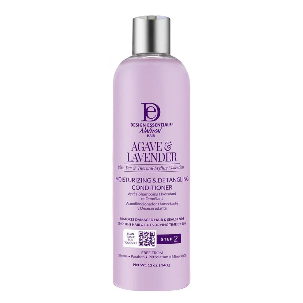 Après-shampoing Hydratant Démêlant Agave & Lavande DESIGN ESSENTIALS (355 ml)