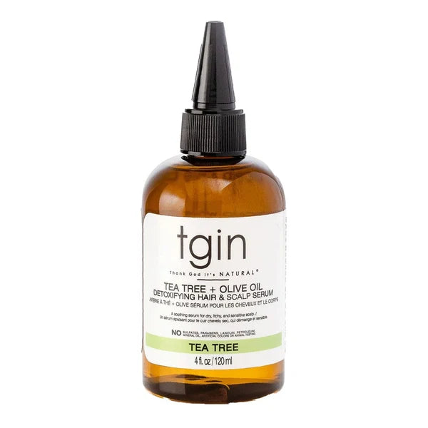 Sérum détoxifiant cheveux et cuir chevelu TGIN TEA TREE + OLIVE OIL (118 ml)