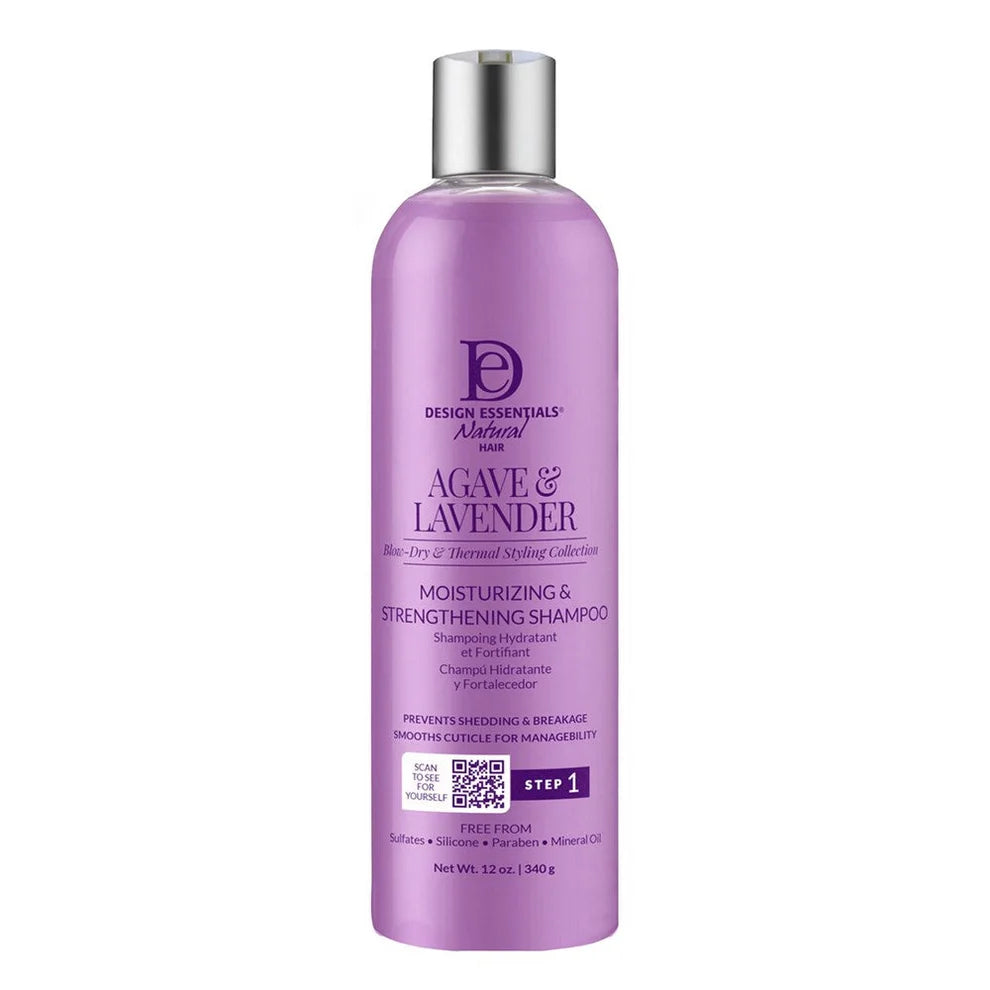 DESIGN ESSENTIALS Shampooing hydratant et fortifiant Agave & Lavande (355ml)