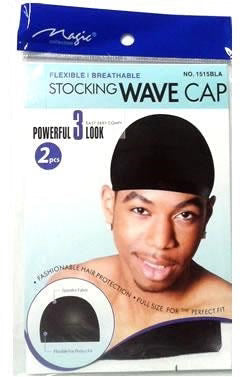 MAGIC COLLECTION Stocking Wave Cap - #1515BLA