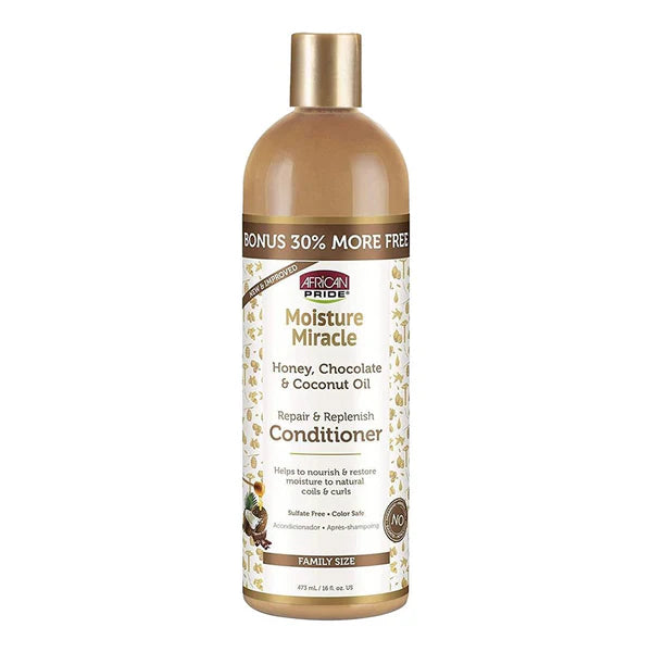 AFRICAN PRIDE Moisture Miracle Honey & Coconut Oil Conditioner (16oz)