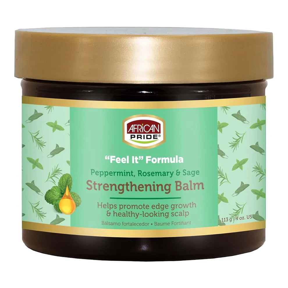 Baume fortifiant AFRICAN PRIDE Menthe poivrée, Romarin et Sauge (113g)