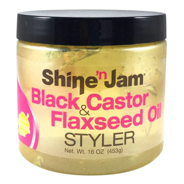 AMPRO Shine 'n Jam Gel [Black Castor & Flaxseed Oil] -16oz