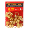 KIM & C Filigree Tube Gold - 12mm/14mm