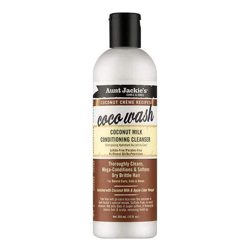 AUNT JACKIE'S Coco Wash Lait de Coco Nettoyant Revitalisant (355 ml)