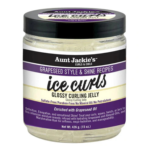 AUNT JACKIE'S Grapeseed Ice Curls Gelée Coiffante Brillante pour Boucles (426g)