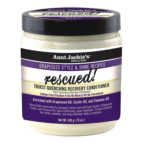 Après-Shampooing Réparateur Anti-Soif au Raisin AUNT JACKIE'S Grapeseed Rescued (444 ml)