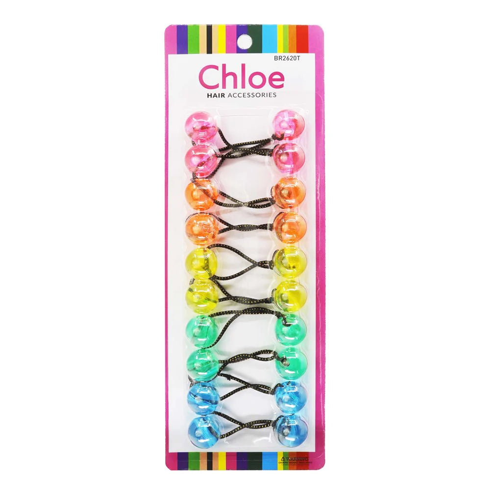 CHLOE 20mm Twin Beads Ponytails (10pcs)