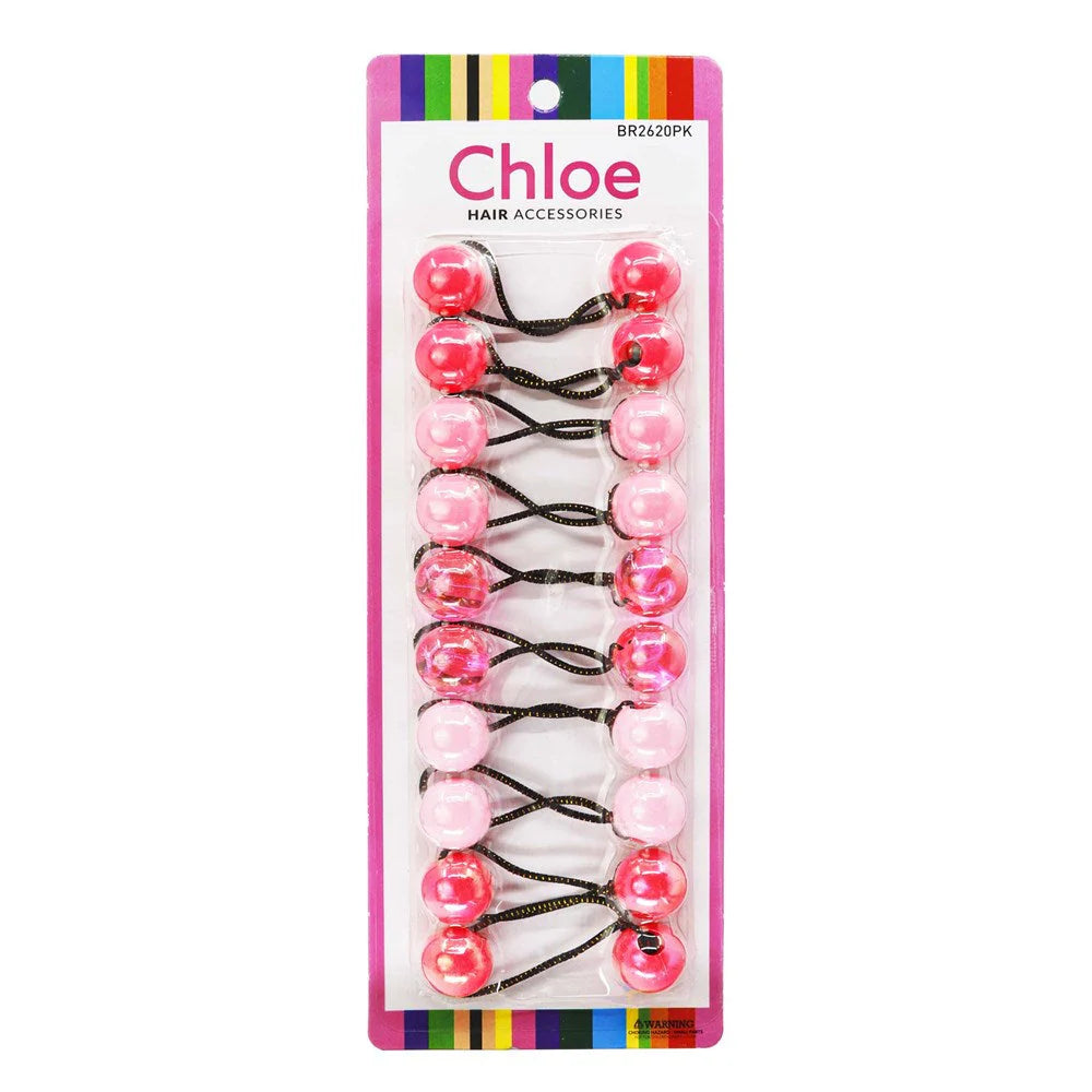 CHLOE 20mm Twin Beads Ponytails (10pcs)