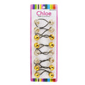 CHLOE 20mm GLITTER Twin Beads Ponytails (8pcs)