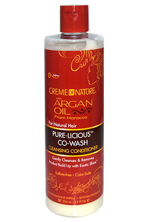 CREME OF NATURE Argan Oil Creamy Hydration Co-Wash (12oz)