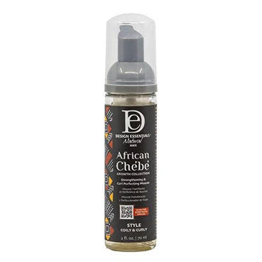 DESIGN ESSENTIALS African Chebe Strengthening & Curl Perfecting Mousse (10oz)