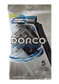 DORCO Twin Blade Disposable Razors_NAVY (5 pc)