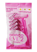 DORCO EVE2 Twin Blade Portable Razor_Pink (5 pc)