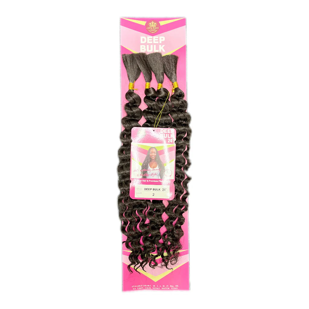 MARY QUEEN TRADE Boho Deep Bulk 24" Braiding Hair
