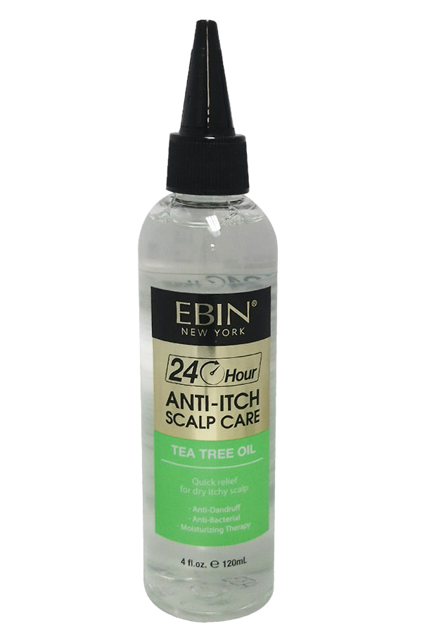 EBIN Soin Anti-Démangeaisons 24h pour le Cuir Chevelu - Huile d'Arbre à Thé (120 ml)
