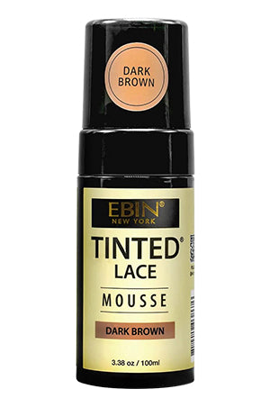 EBIN Tinted Lace Mousse (3.38 oz) - Medium Dark Brown / Dark Brown