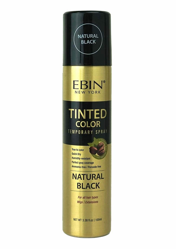 EBIN Spray Teinté Temporaire - Noir Naturel (96ml)