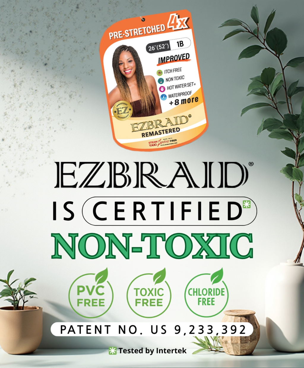 EZBRAID Professional 4X Pre-Stretched Braid - 52"