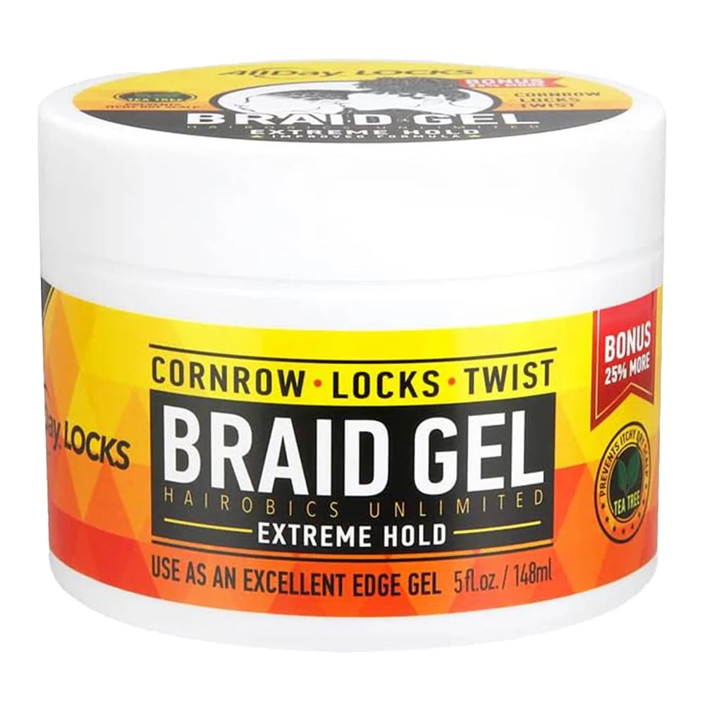 ALLDAY LOCKS Braid Gel [Extreme Hold] (5oz)