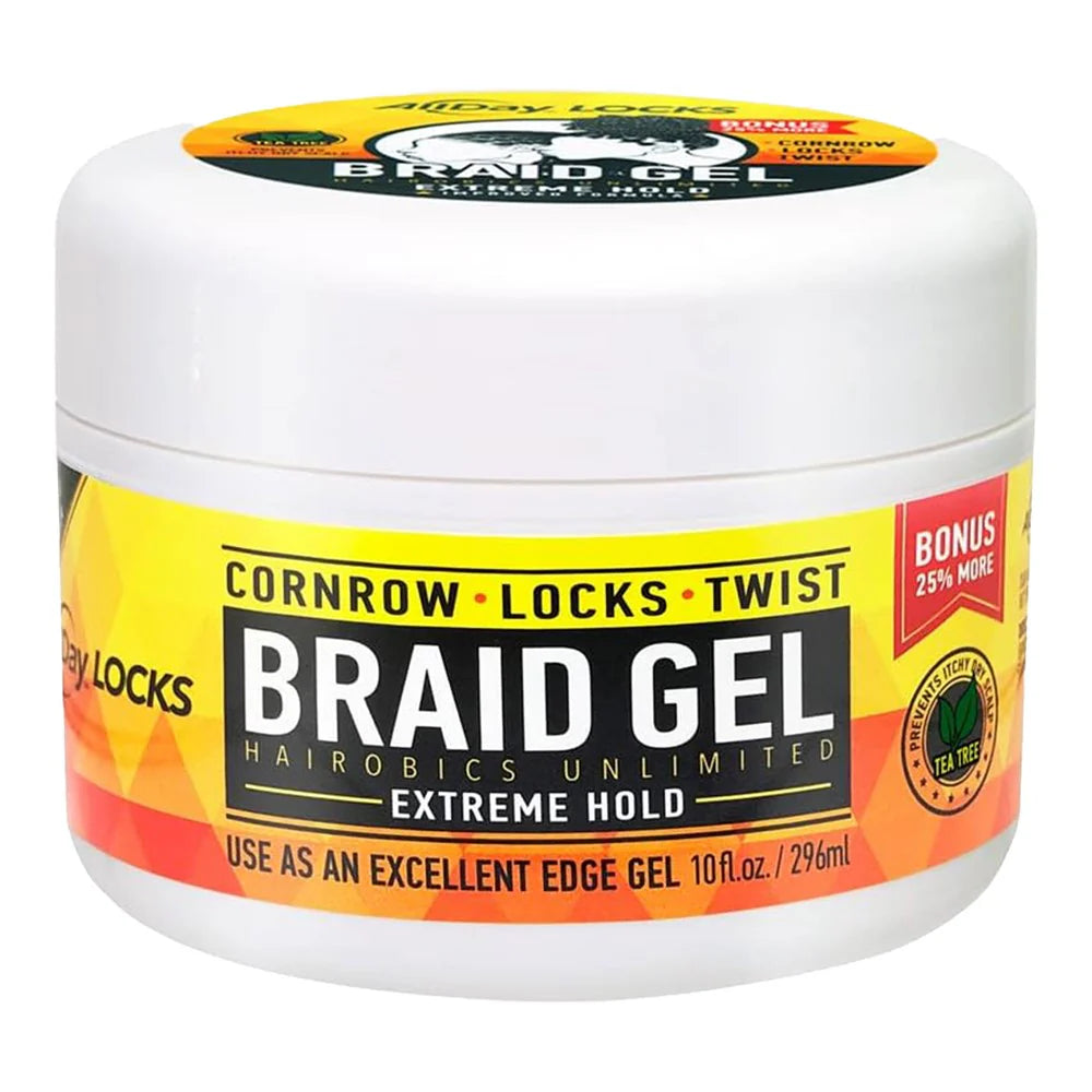 ALLDAY LOCKS Braid Gel [Extreme Hold] (10oz)