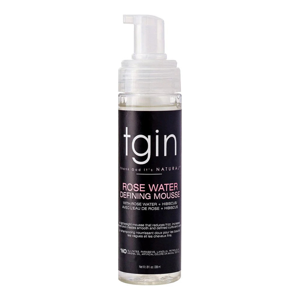 TGIN Mousse définissant les boucles à l'eau de rose (8oz)