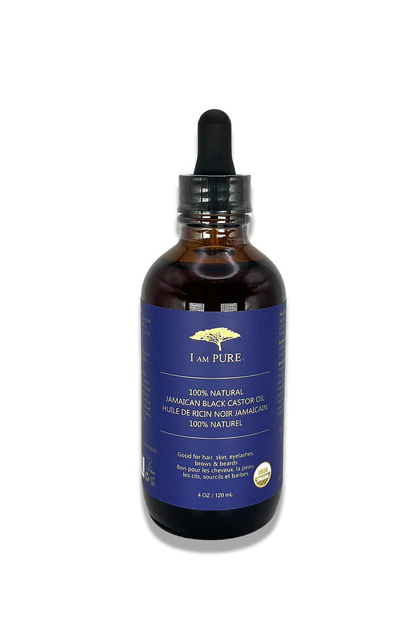 I AM PURE 100% Natural Jamaican Black Castor Oil (4 oz)