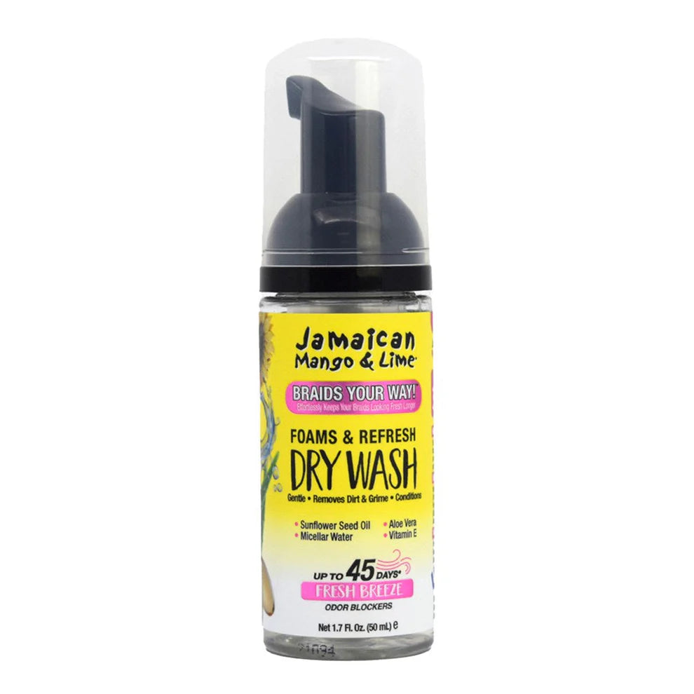 JAMAICAN MANGO & LIME Mousse coiffante et shampoing sec rafraîchissant pour tresses (59 ml)