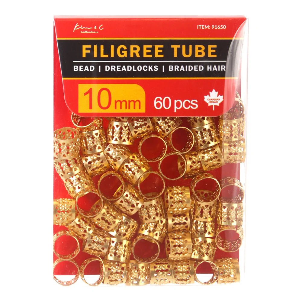 KIM & C Tube Filigrane Or - 10mm | 12mm | 14mm