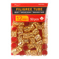 KIM & C Tube Filigrane Or - 10mm | 12mm | 14mm