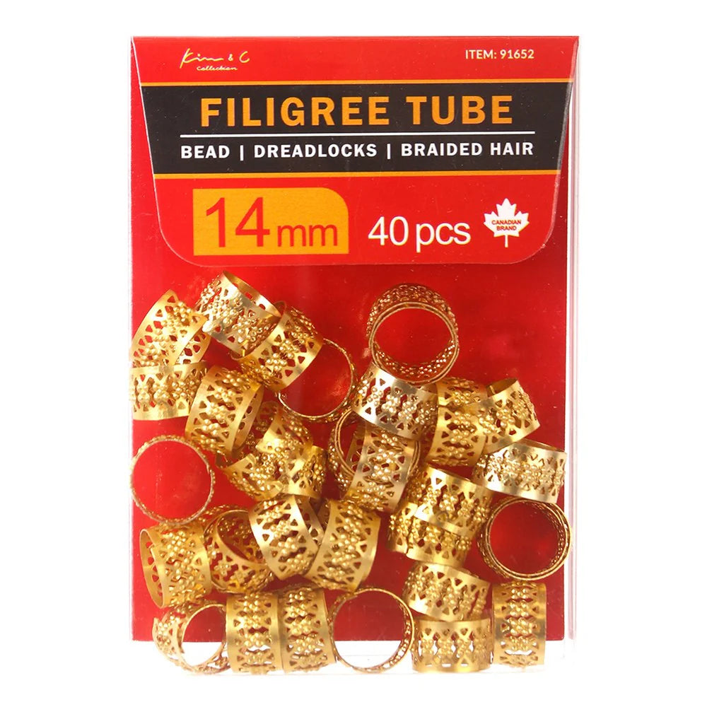 KIM & C Tube Filigrane Or - 10mm | 12mm | 14mm