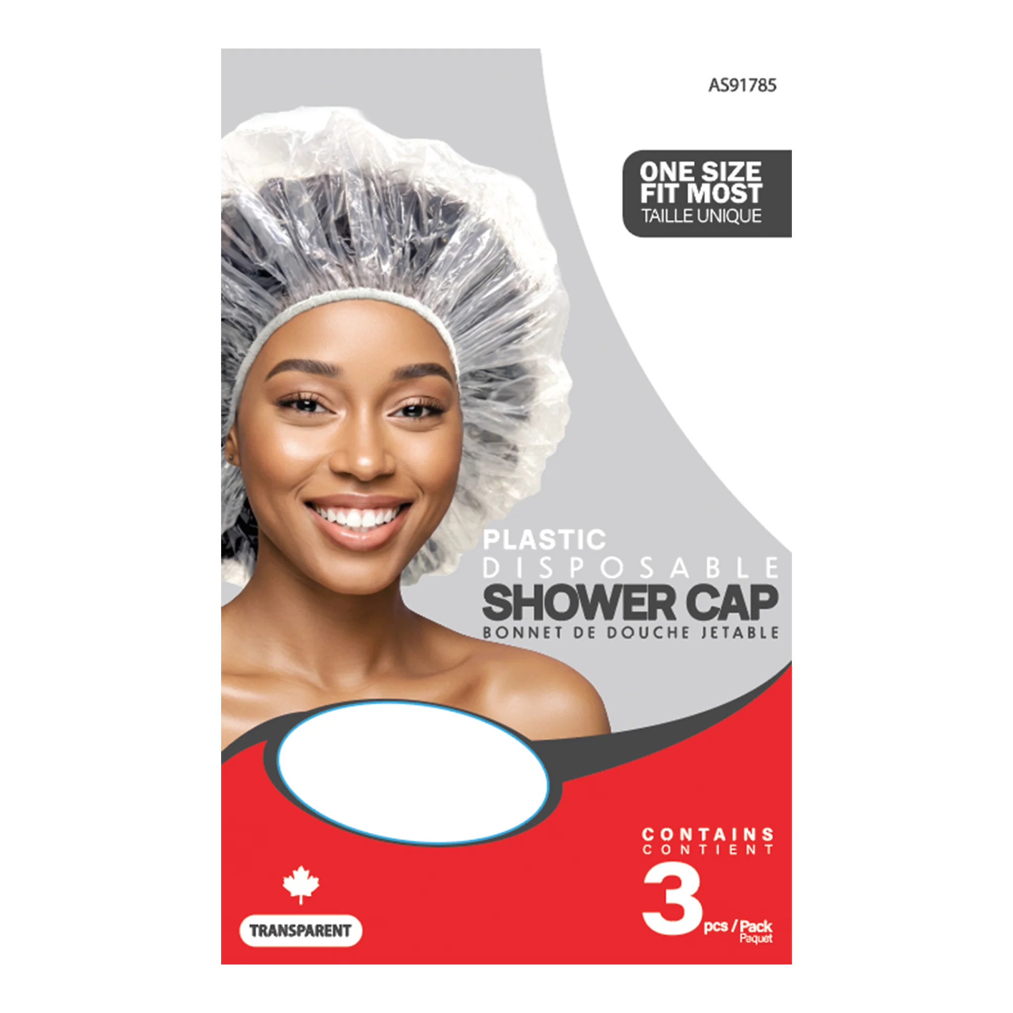 Bonnet de douche jetable Kim & C (3 pièces)
