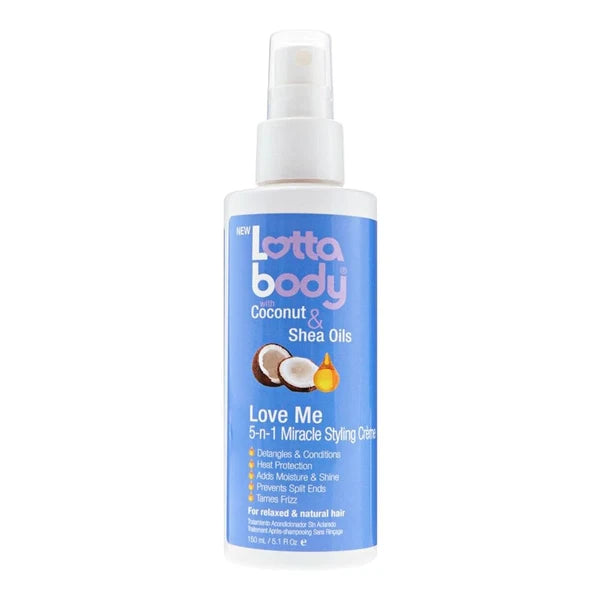 LOTTABODY Huiles de Coco & Karité Soin Sans Rinçage 5 En 1 (150ml)