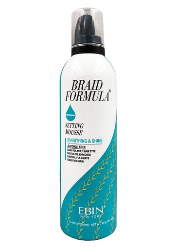 Ebin Braid Formula Setting Mousse Smoothing & Shine (12.49 oz)
