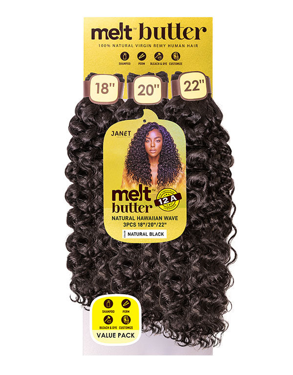 MELT Butter Natural Hawaiian Wave 3PCS (14", 16", 18")
