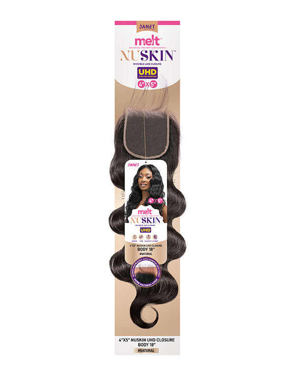 MELT 4x5 NuSkin UHD Lace Closure Body Wave