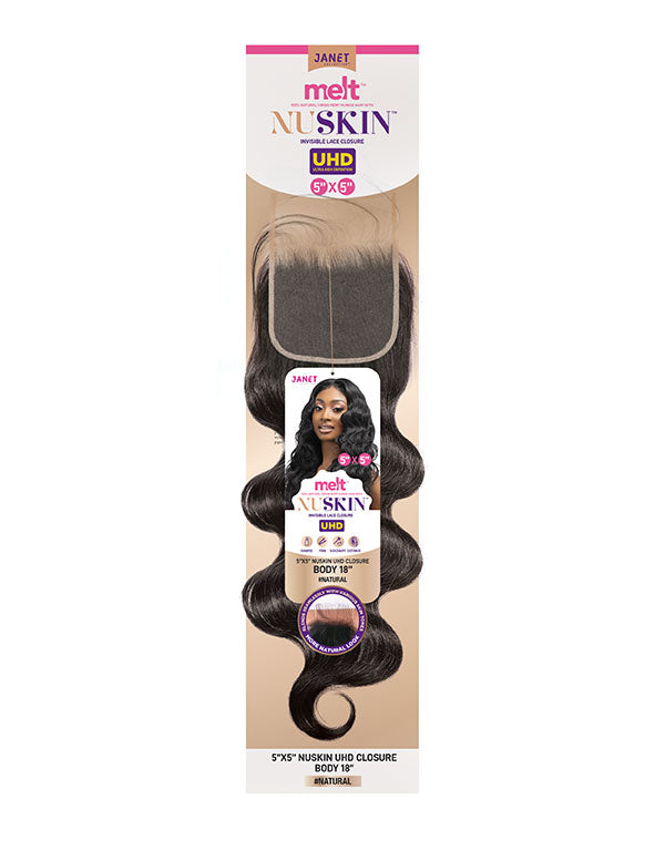 MELT 5x5 NuSkin UHD Lace Closure Body Wave
