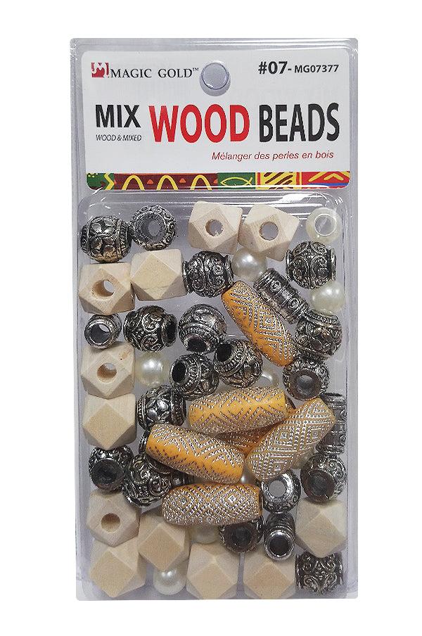 MAGIC GOLD Mix Wood Beads #07
