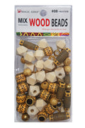 MAGIC GOLD Mix Wood Beads #08