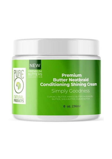 PURE O Butter Neatbraid Conditioning Shining Cream (8oz / 16 oz)