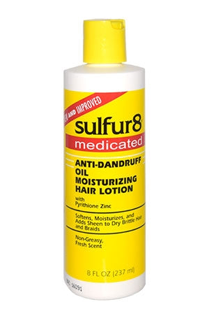 Sulfur 8 Anti Dandruff Oil Moisturizing Hair Lotion (8oz)