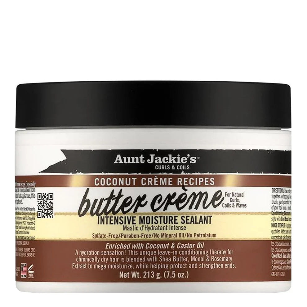 AUNT JACKIE'S Crème de Beurre de Coco Scellant Hydratant Intensif (212g)