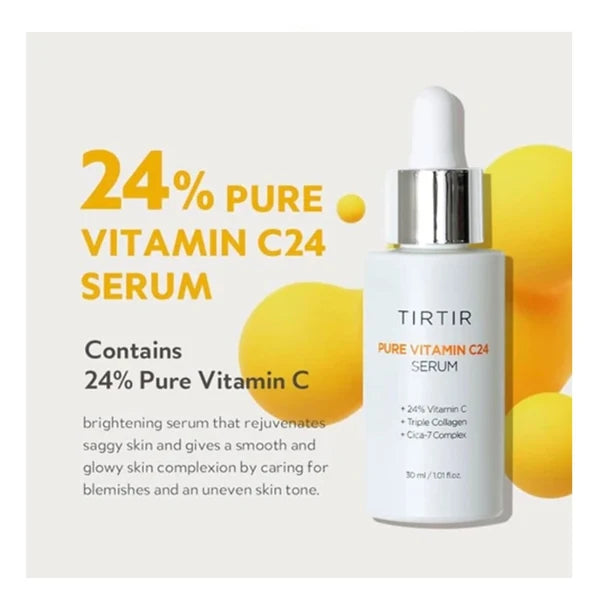 Sérum à la vitamine C pure 24 % TIRTIR Pure Vitamin C24 (30 ml)