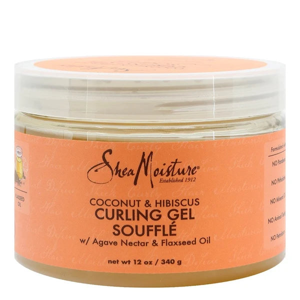 Gel soufflé définisseur de boucles SHEA MOISTURE Coconut & Hibiscus (12 oz)