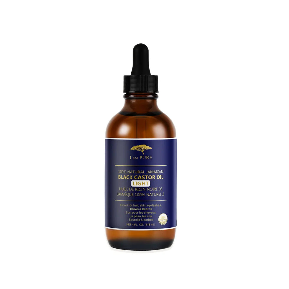 I AM PURE 100% Natural Jamaican Black Castor Oil (4 oz)