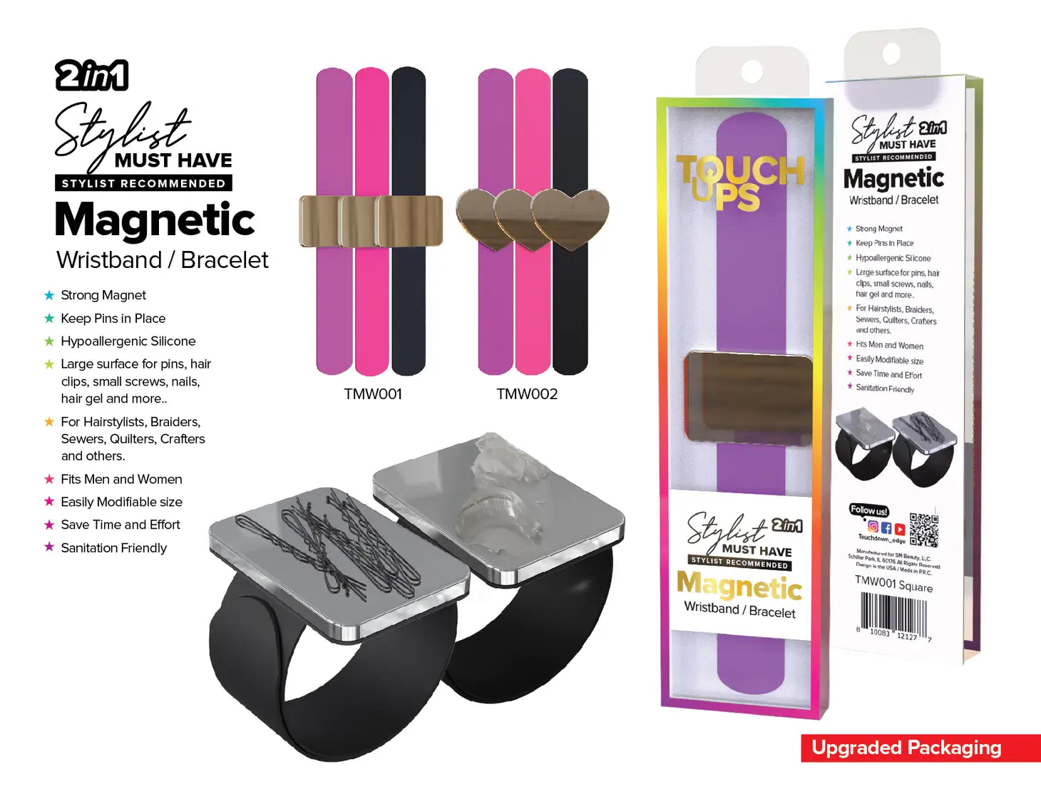 Bracelet magnétique de poignet Touch Ups - Cœur